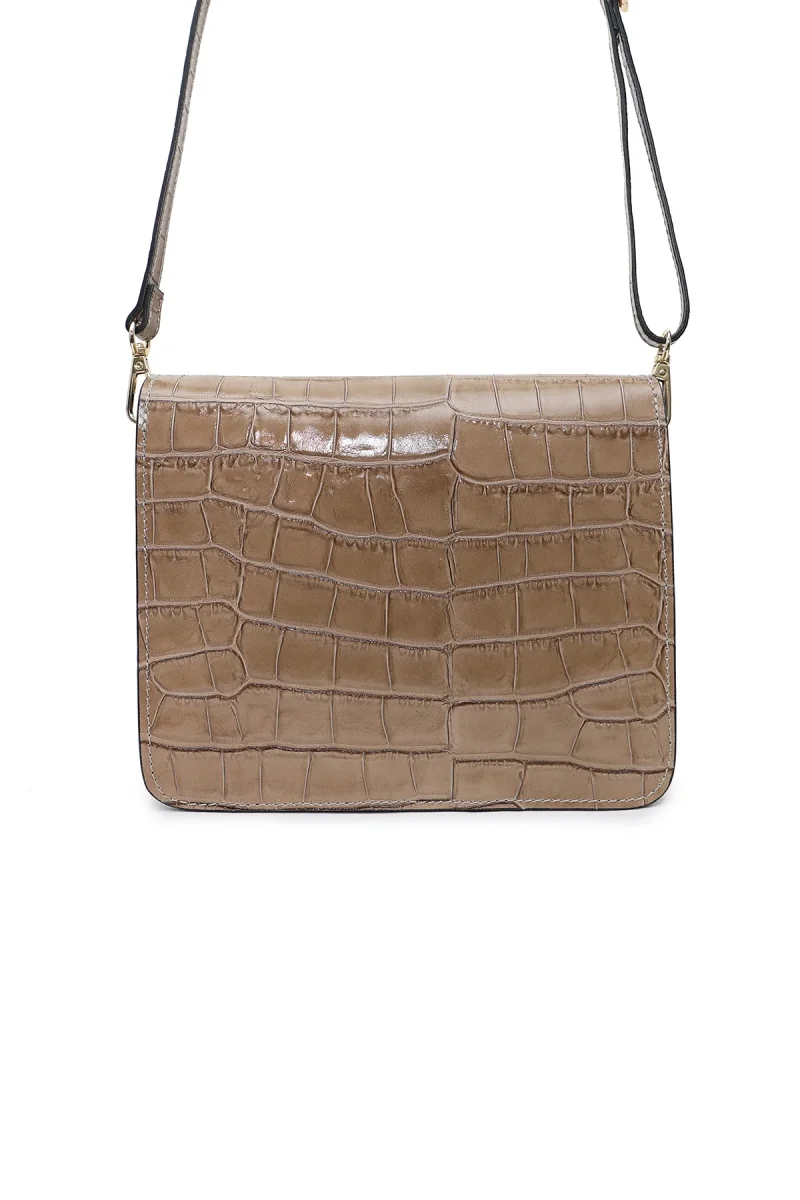 Sac MILENA CROCO - Taupe – Image 5