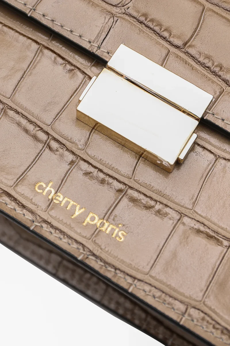 Sac MILENA CROCO - Taupe – Image 6