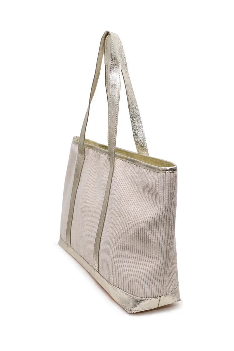 Sac SATINE VELOURS - Ecru – Image 6