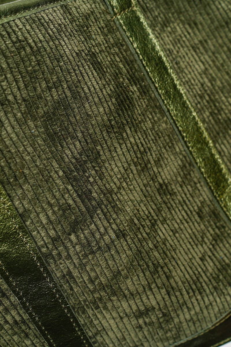 Sac SATINE VELOURS - Kaki – Image 8