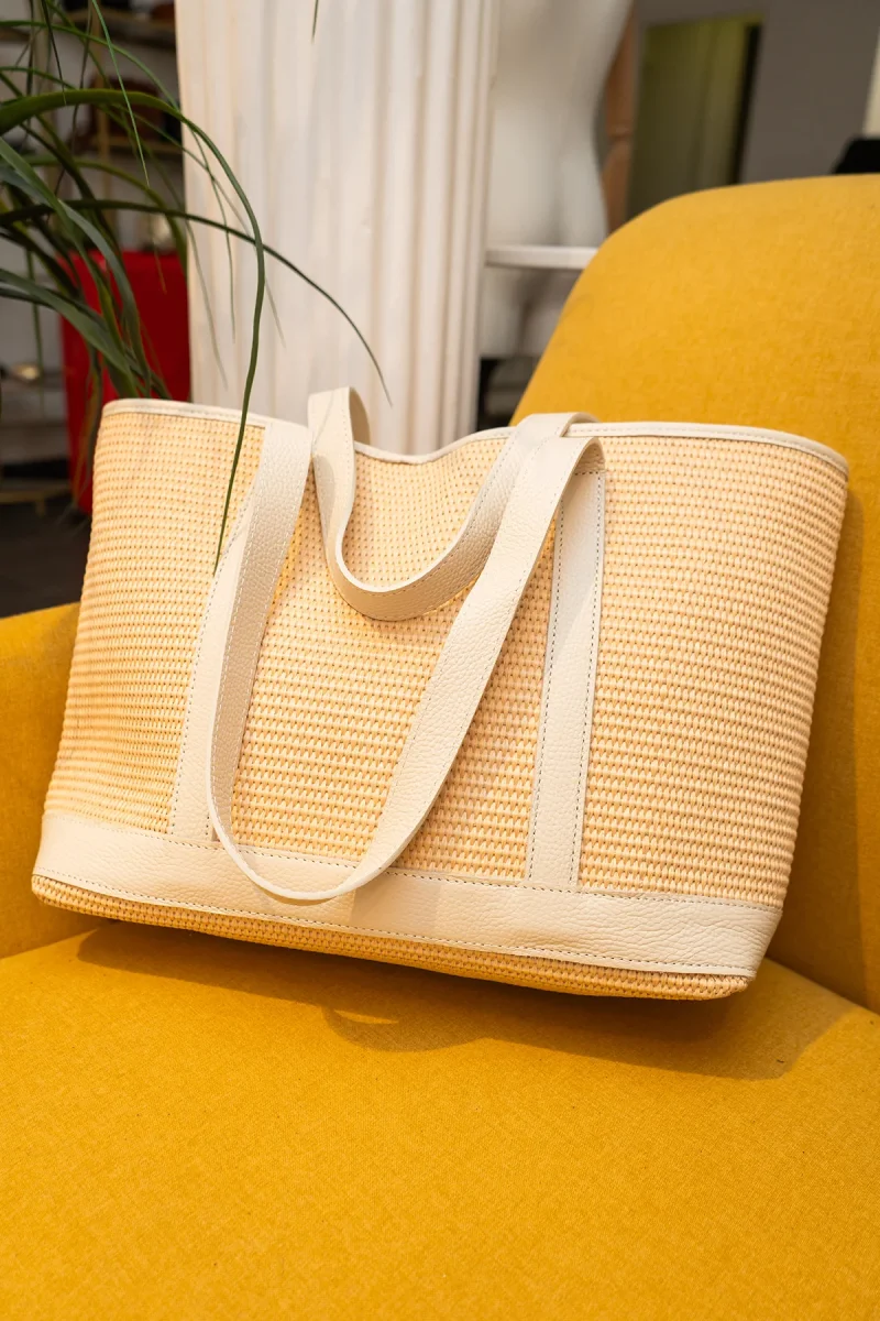 Sac SATINE RAPHIA - Beige