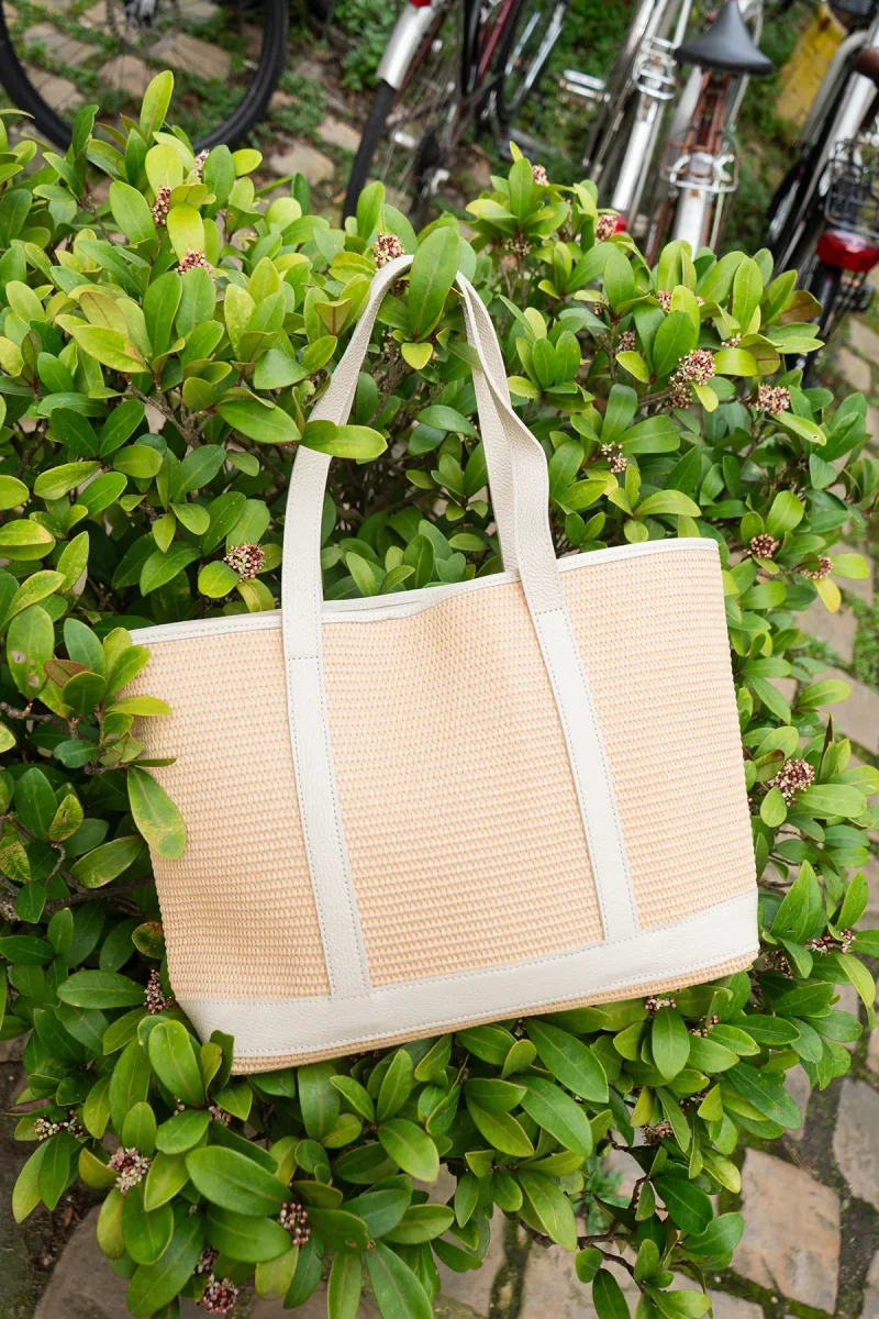 Sac SATINE RAPHIA - Beige – Image 4