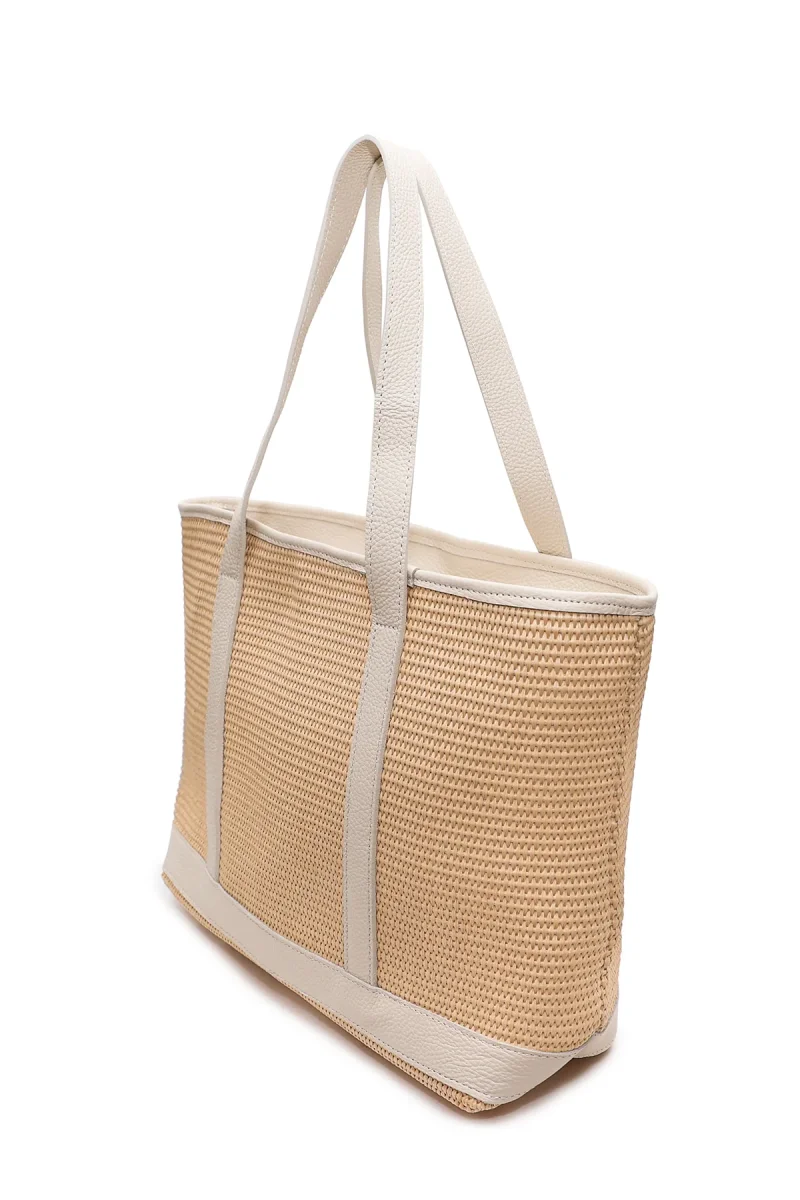 Sac SATINE RAPHIA - Beige – Image 7