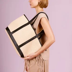 Sac SATINE RAPHIA - Noir