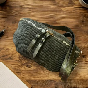 Sac ROSA VELOURS - Kaki