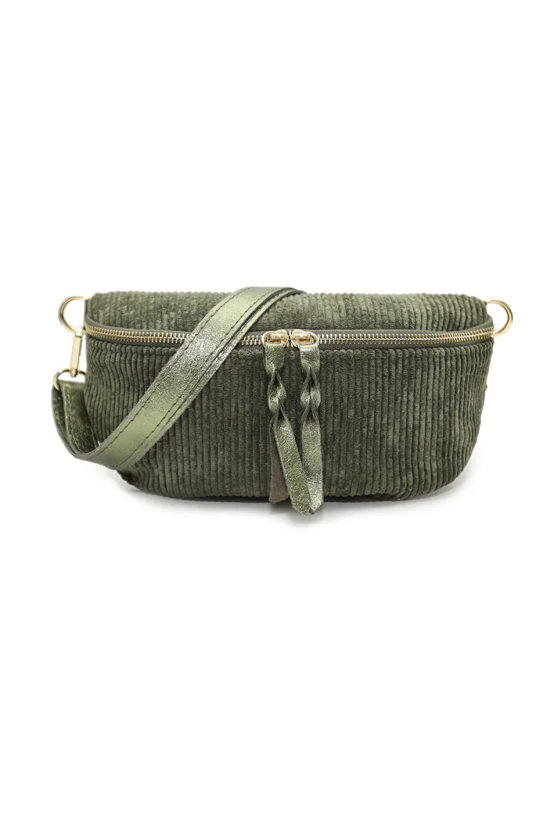 Sac ROSA VELOURS - Kaki – Image 3