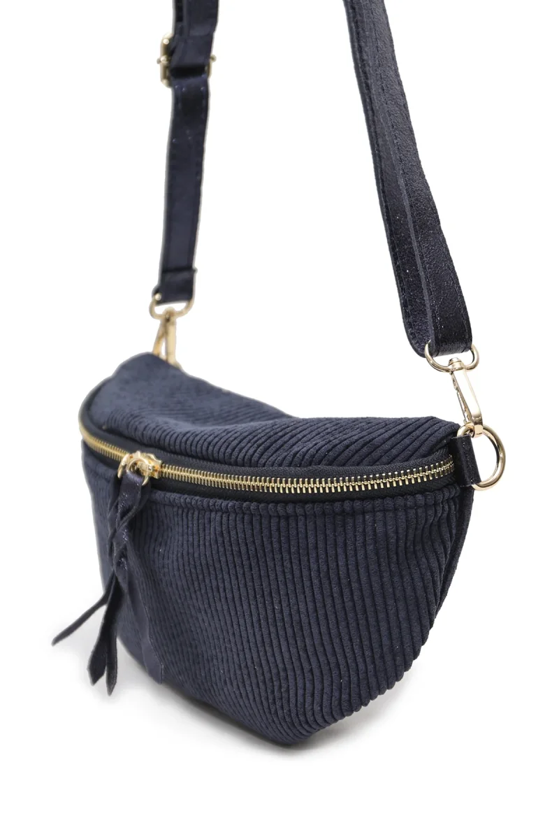 Sac ROSA VELOURS - Marine – Image 5