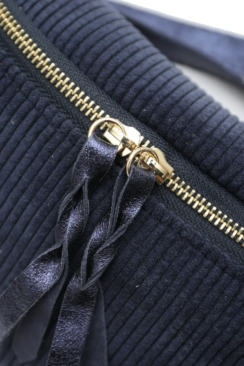 Sac ROSA VELOURS - Marine – Image 7