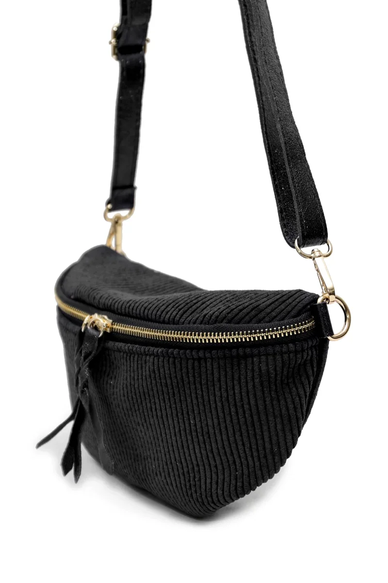 Sac ROSA VELOURS - Noir – Image 4