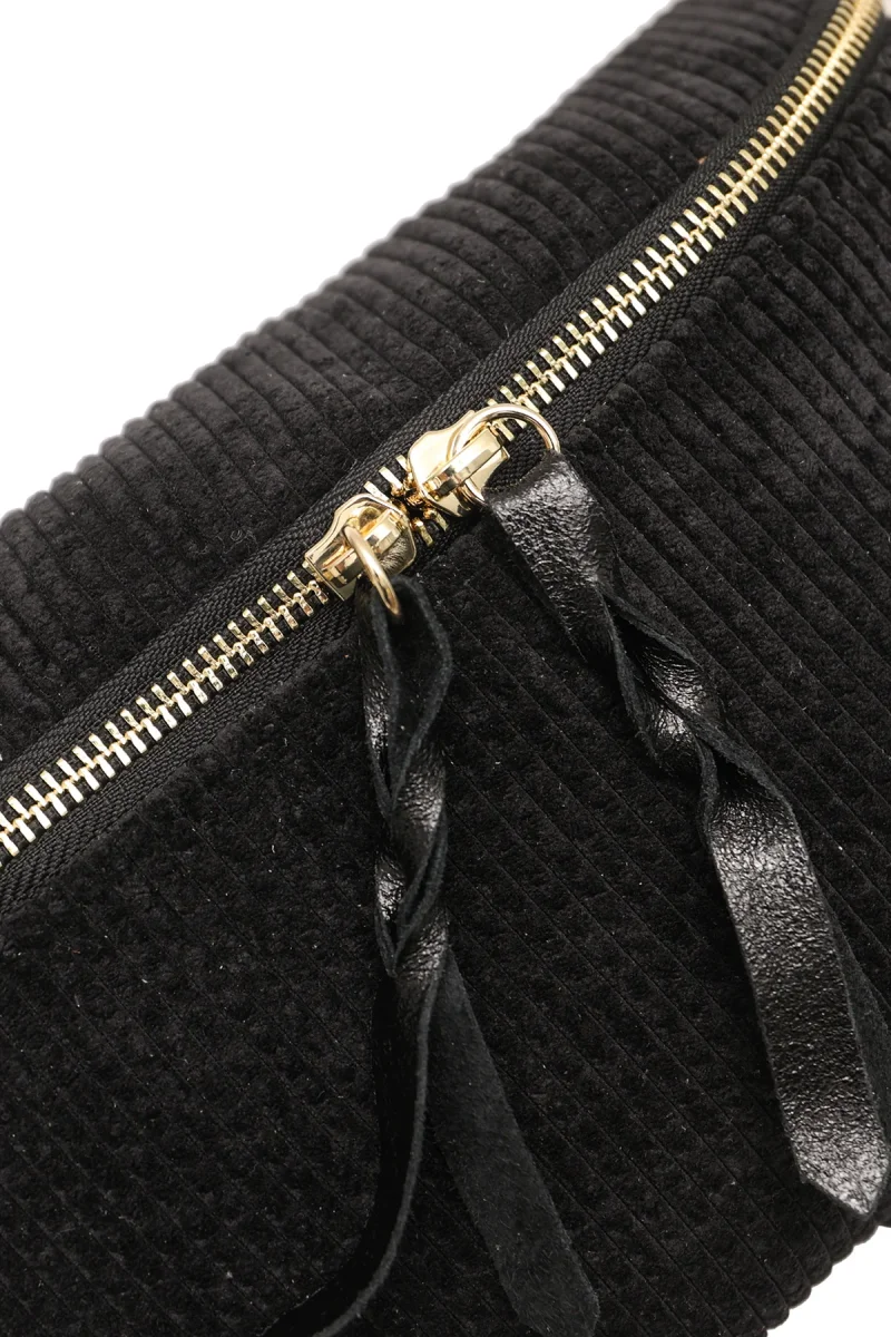 Sac ROSA VELOURS - Noir – Image 6