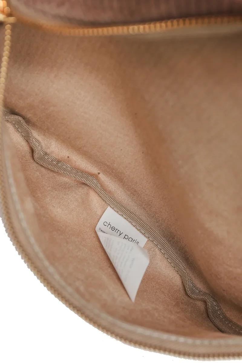Sac ROSA VELOURS - Taupe – Image 6