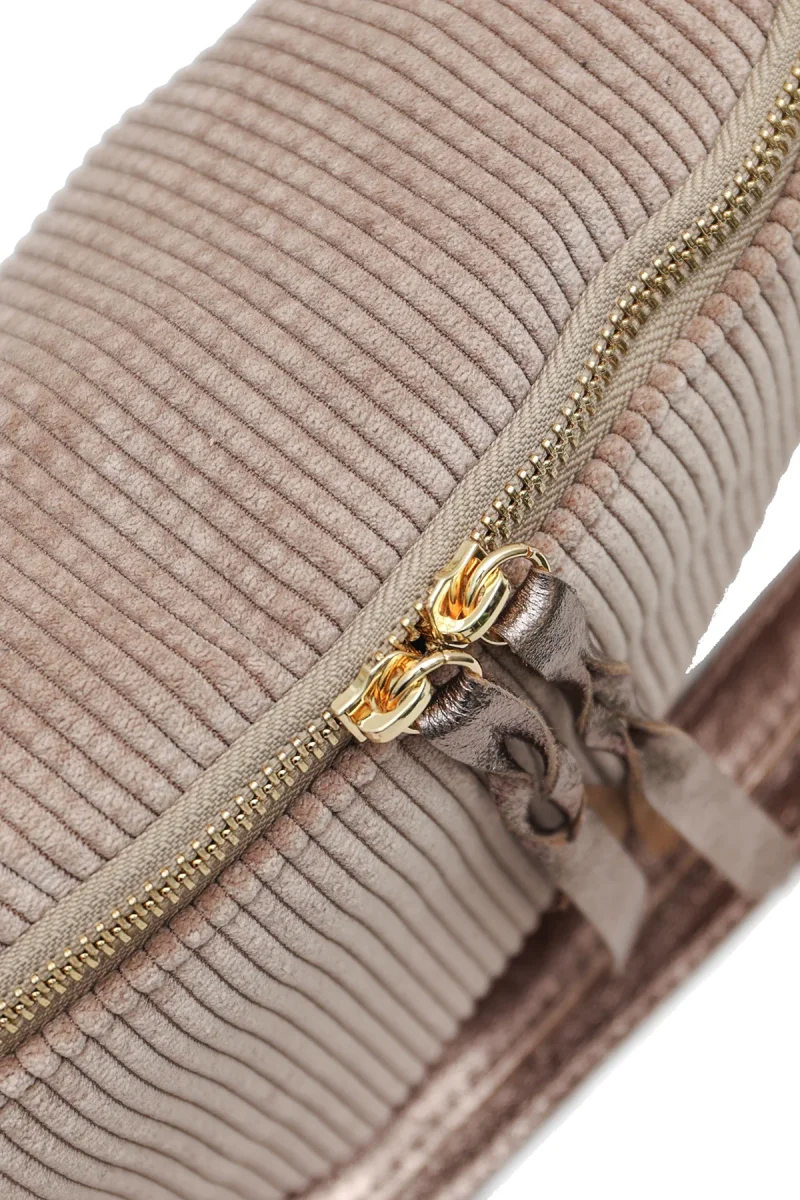 Sac ROSA VELOURS - Taupe – Image 7