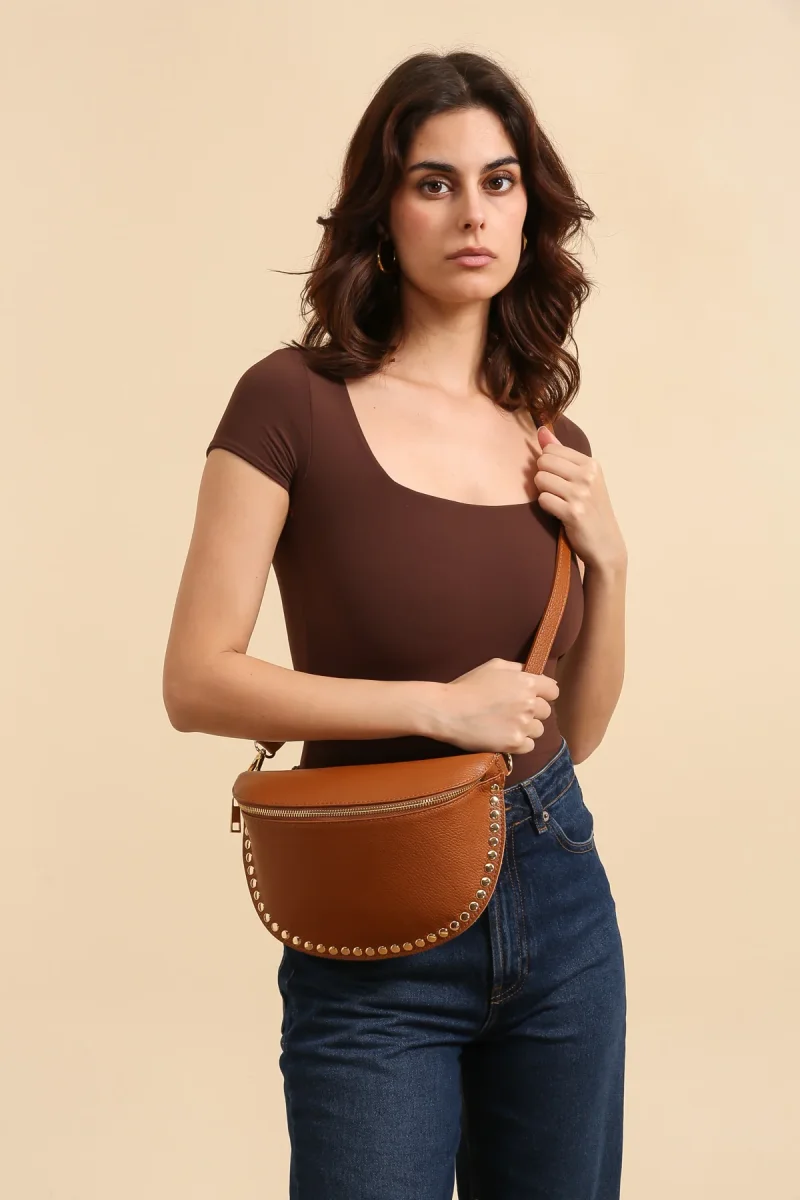 Sac Banane BEATRICE - Cognac – Image 3