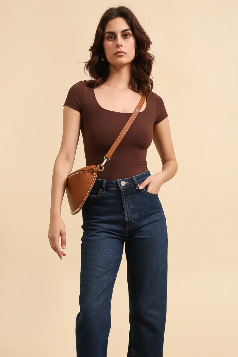 Sac Banane BEATRICE - Cognac – Image 4