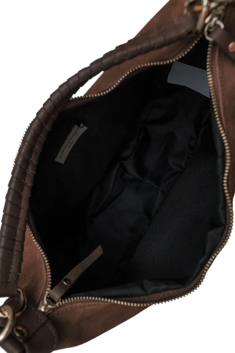 Sac NADINE SUEDE - Chocolat – Image 4