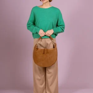 Sac NADINE SUEDE - Cognac