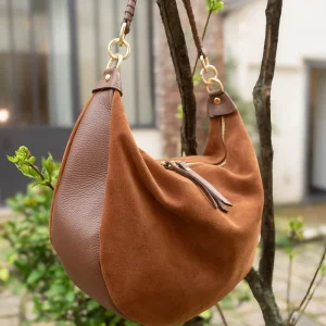 Sac NADINE SUEDE - Marron
