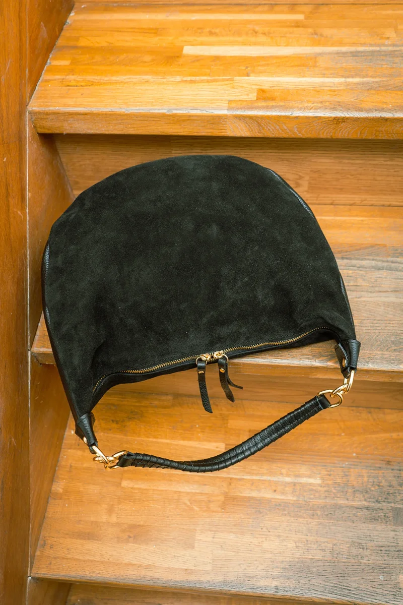 Sac NADINE SUEDE - Noir – Image 4