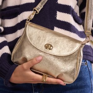 Sac LONORA MÉTAL- Doré