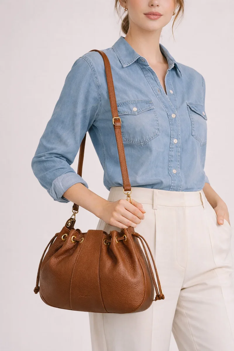 Sac NOURA - Cognac – Image 4