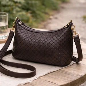 Sac ADJANIE TRESSÉ - Chocolat