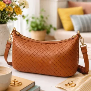 Sac ADJANIE TRESSÉ - Cognac