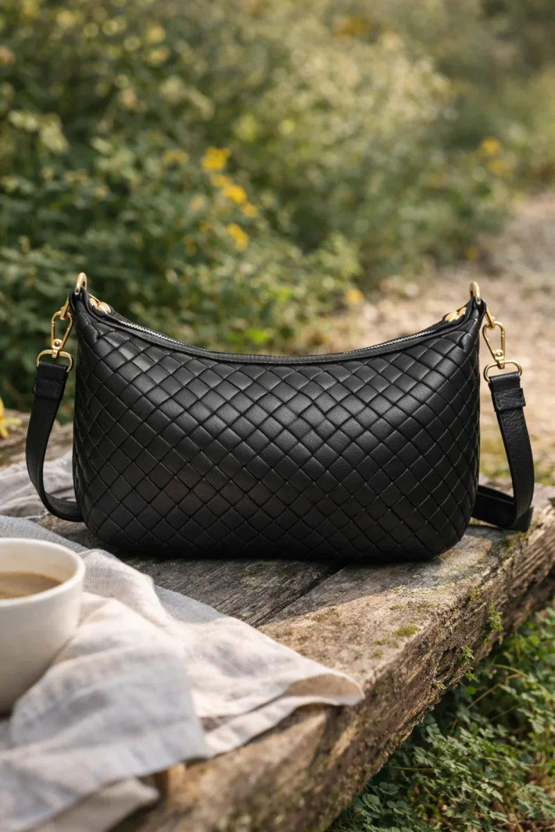 Sac ADJANIE TRESSÉ - Noir