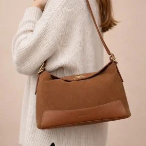 Sac PERLA SUÈDE - Camel