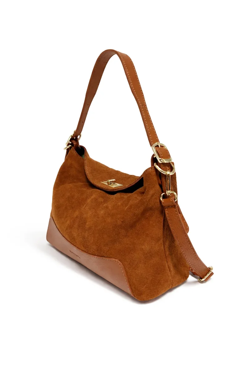 Sac PERLA SUÈDE - Camel – Image 4