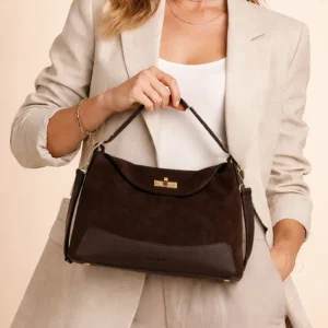 Sac PERLA SUÈDE - Chocolat