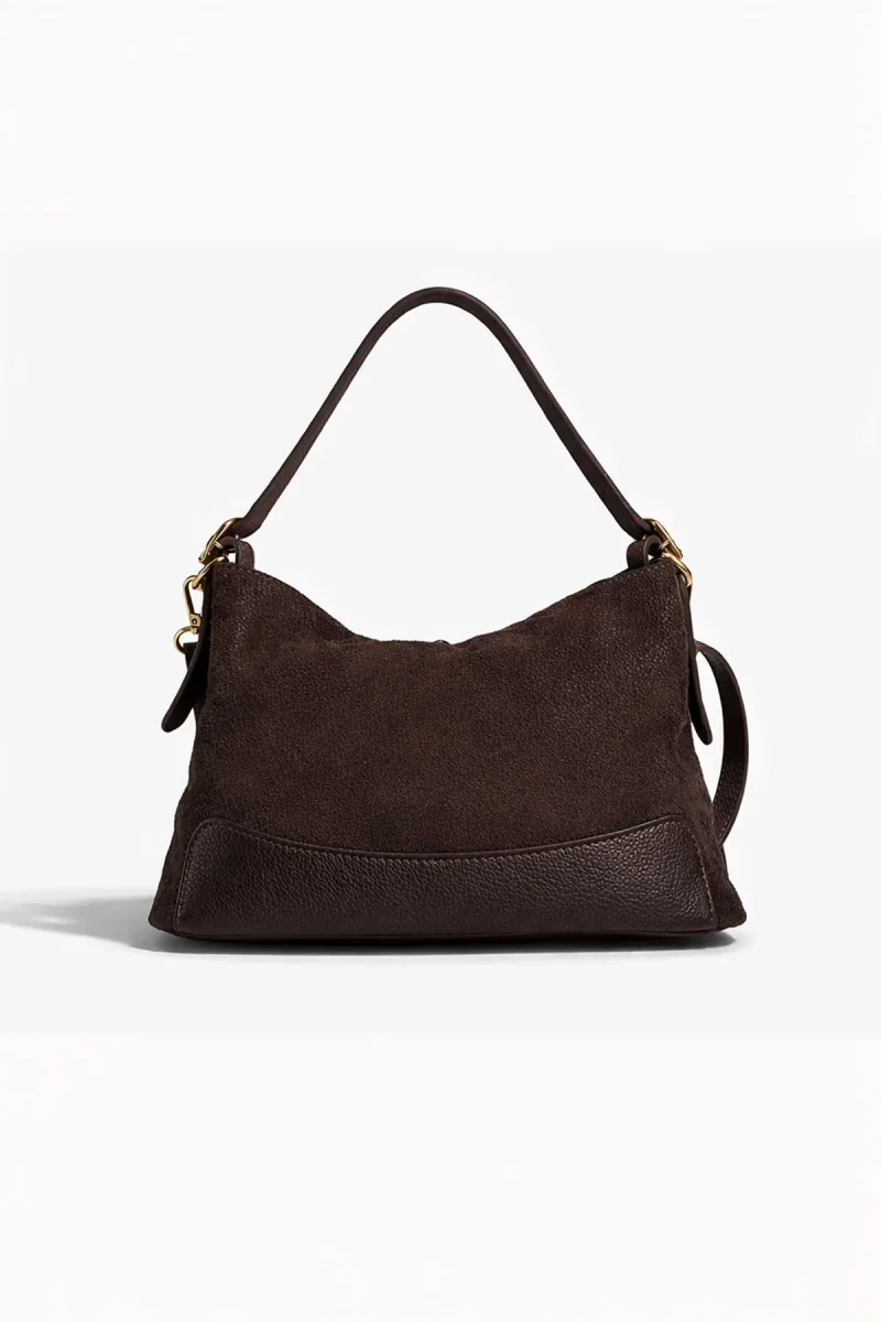 Sac PERLA SUÈDE - Chocolat – Image 5