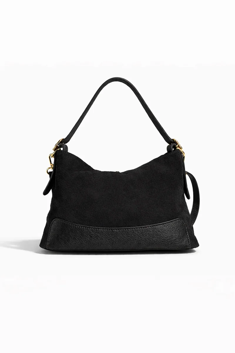 Sac PERLA SUÈDE - Noir – Image 5