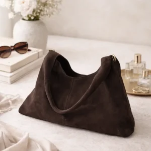 Sac MALORIE SUÈDE - Chocolat