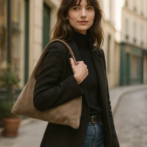 Sac MALORIE SUÈDE - Taupe