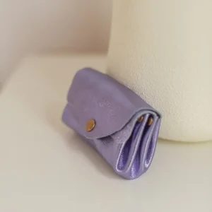 Porte-monnaie sac SUZIE METAL - Violet métal