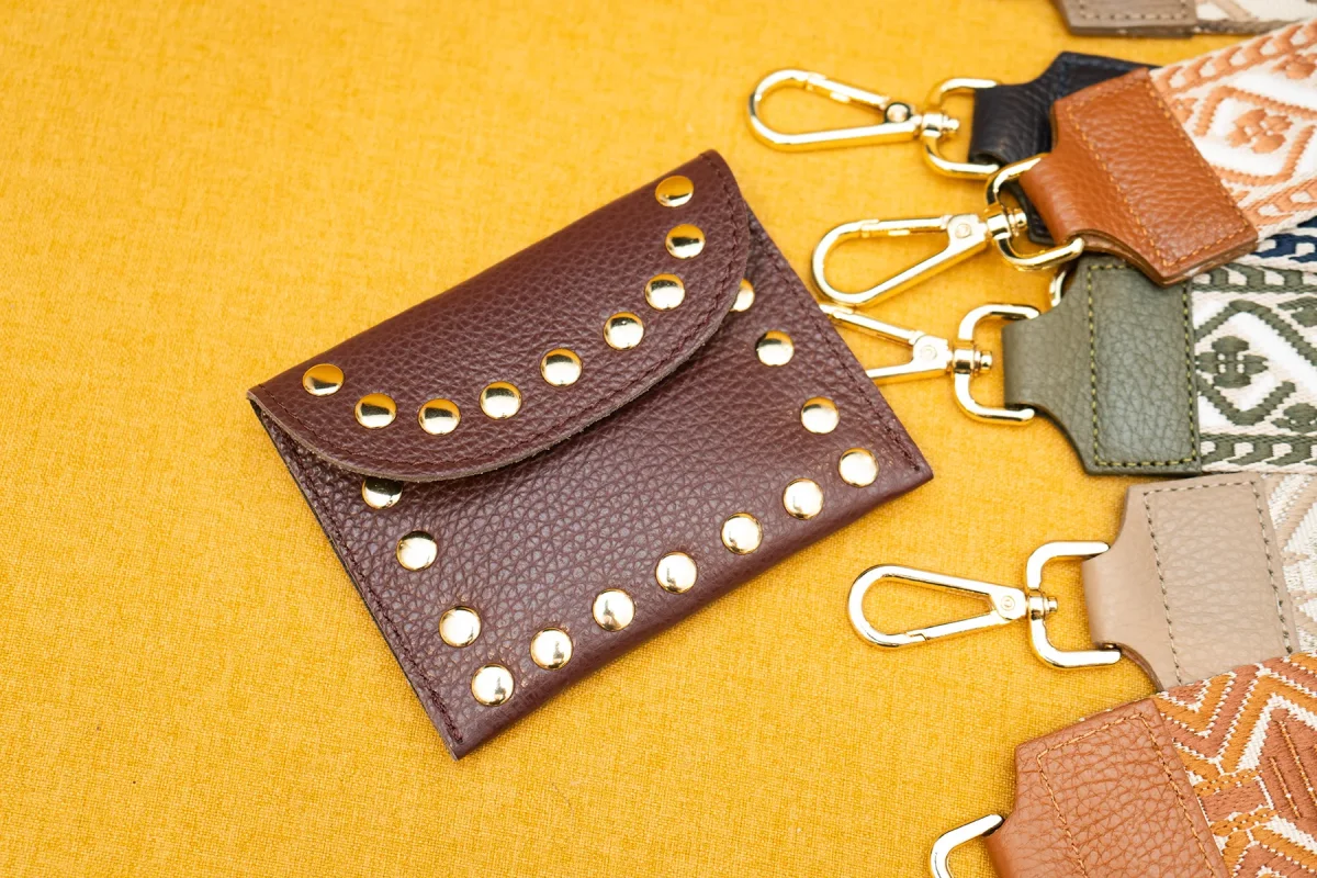 Porte-monnaie sac LEINA - Bordeaux – Image 4