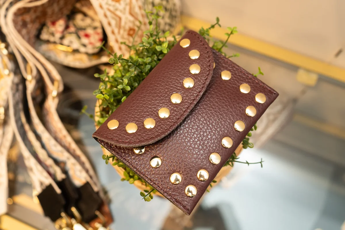 Porte-monnaie sac LEINA - Bordeaux