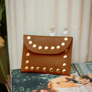 Porte-monnaie sac LEINA - Cognac