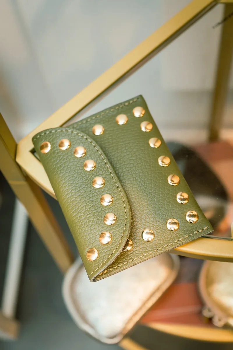 Porte-monnaie sac LEINA - Kaki – Image 3