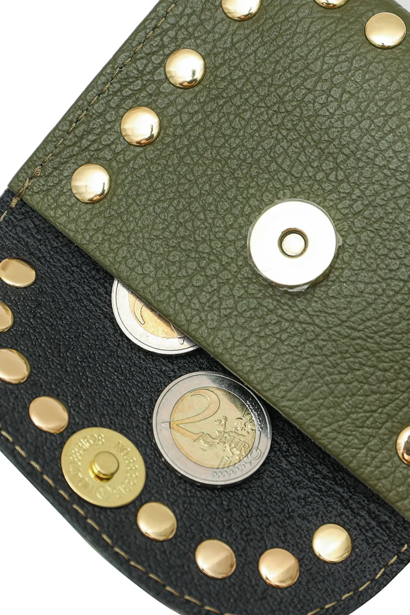 Porte-monnaie sac LEINA - Kaki – Image 8