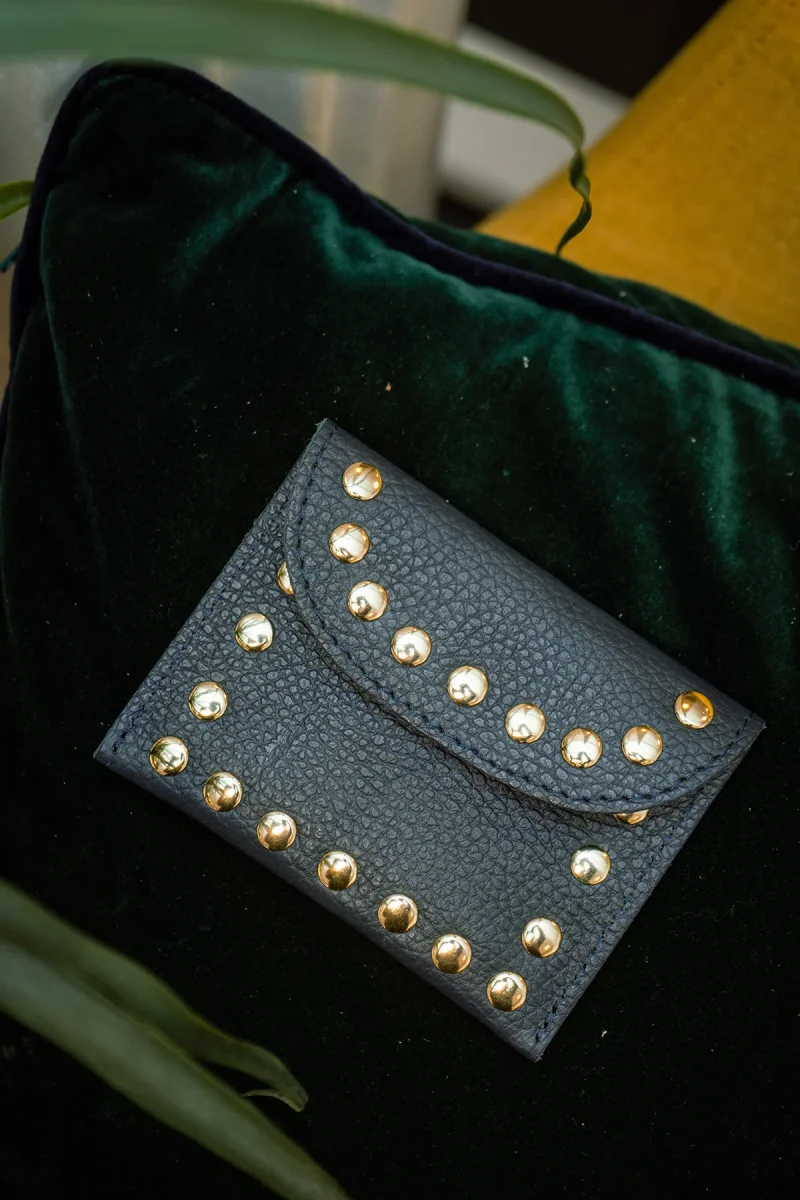 Porte-monnaie sac LEINA - Marine – Image 5