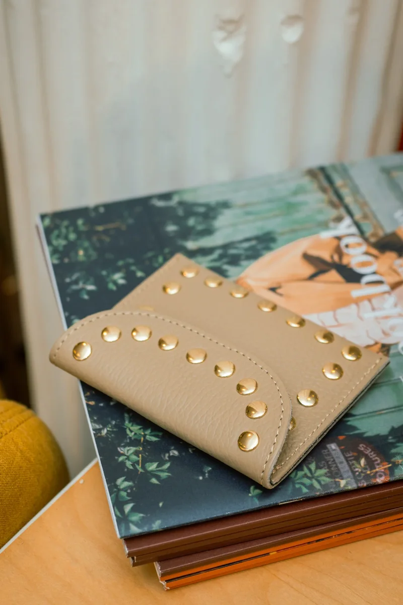 Porte-monnaie sac LEINA - Taupe – Image 3