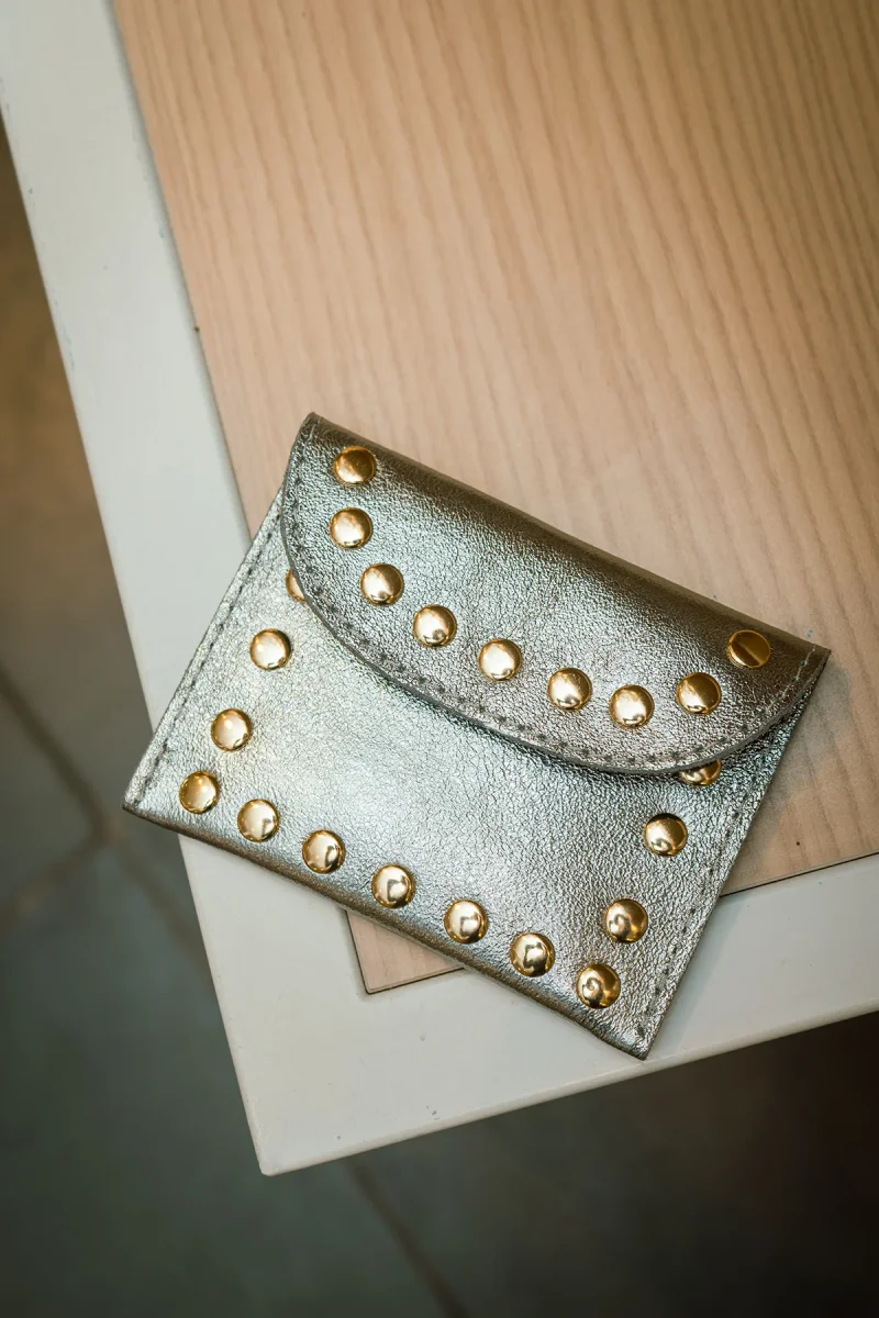 Porte-monnaie sac LEINA METAL - Argent – Image 6