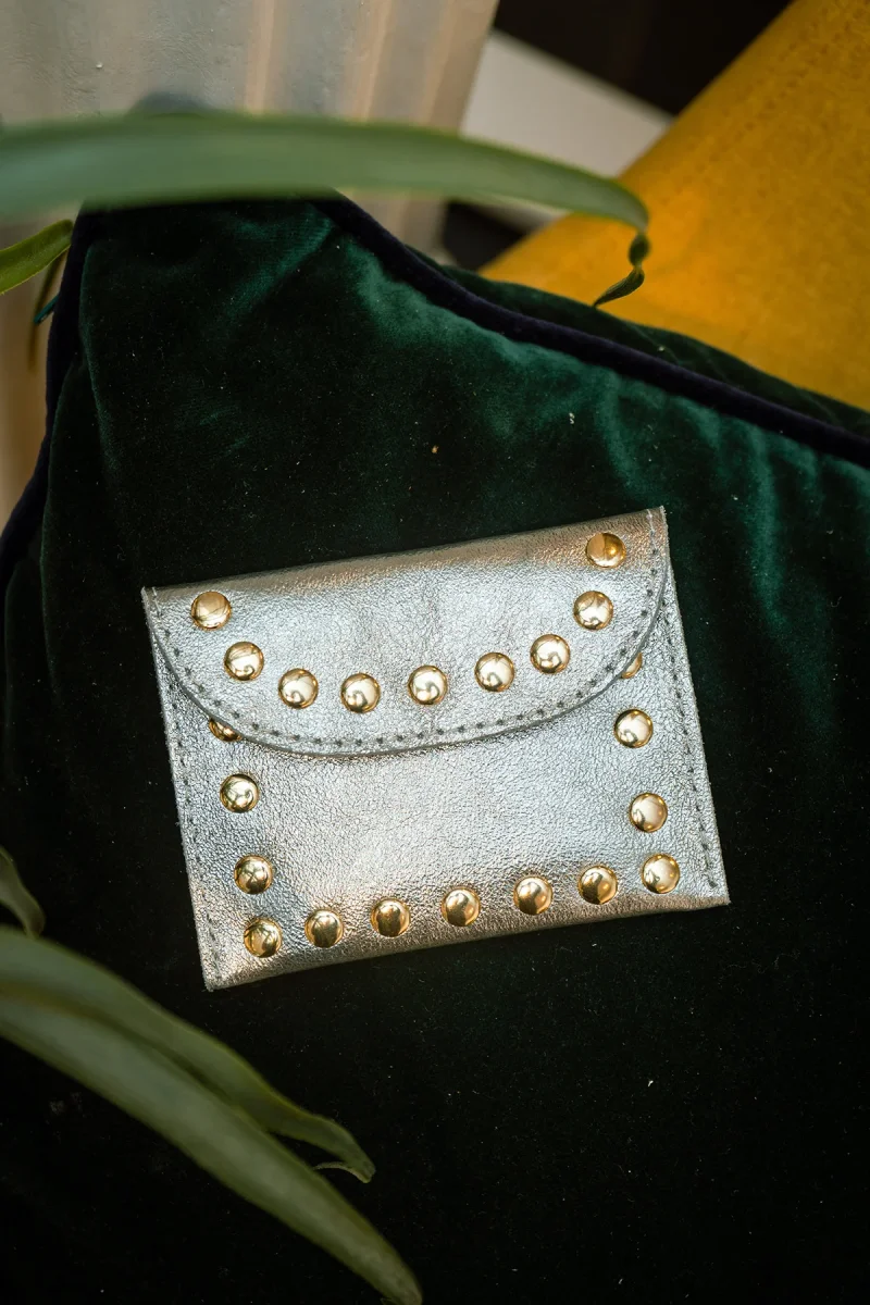 Porte-monnaie sac LEINA METAL - Argent – Image 3