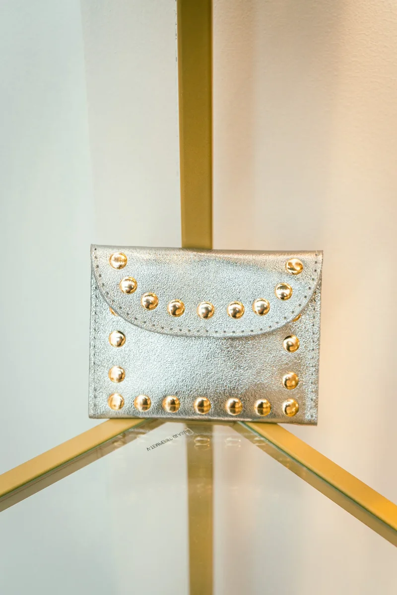 Porte-monnaie sac LEINA METAL - Argent – Image 5