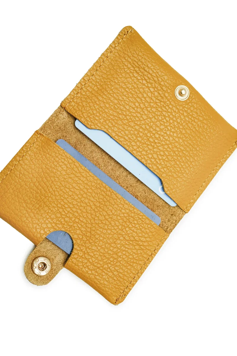 Sac Porte-monnaie ÉRINE GRAINÉ - Moutarde – Image 7