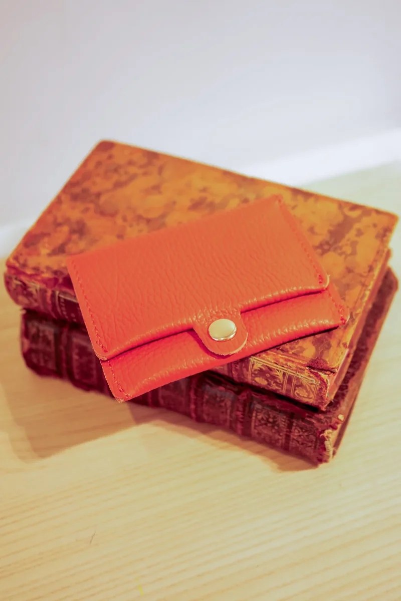 Sac Porte-monnaie ÉRINE GRAINÉ - Rouille – Image 3