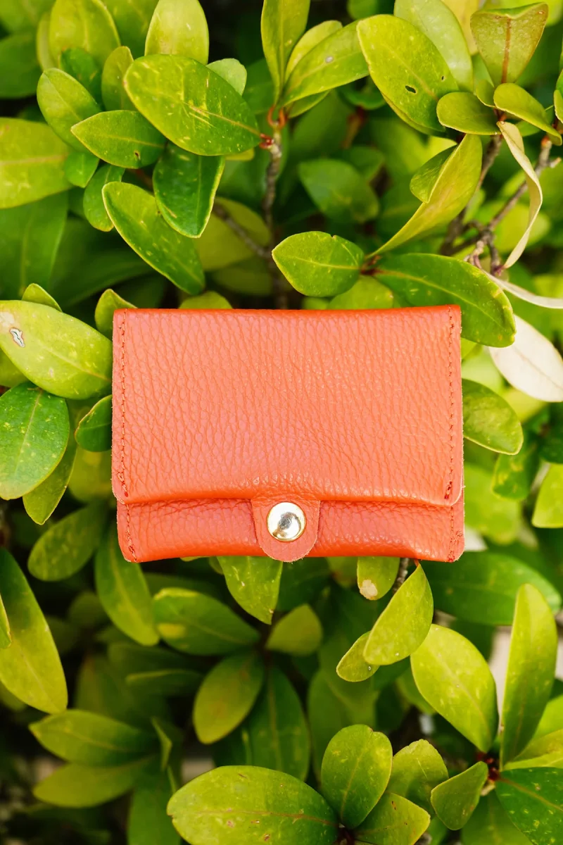 Sac Porte-monnaie ÉRINE GRAINÉ - Rouille – Image 8