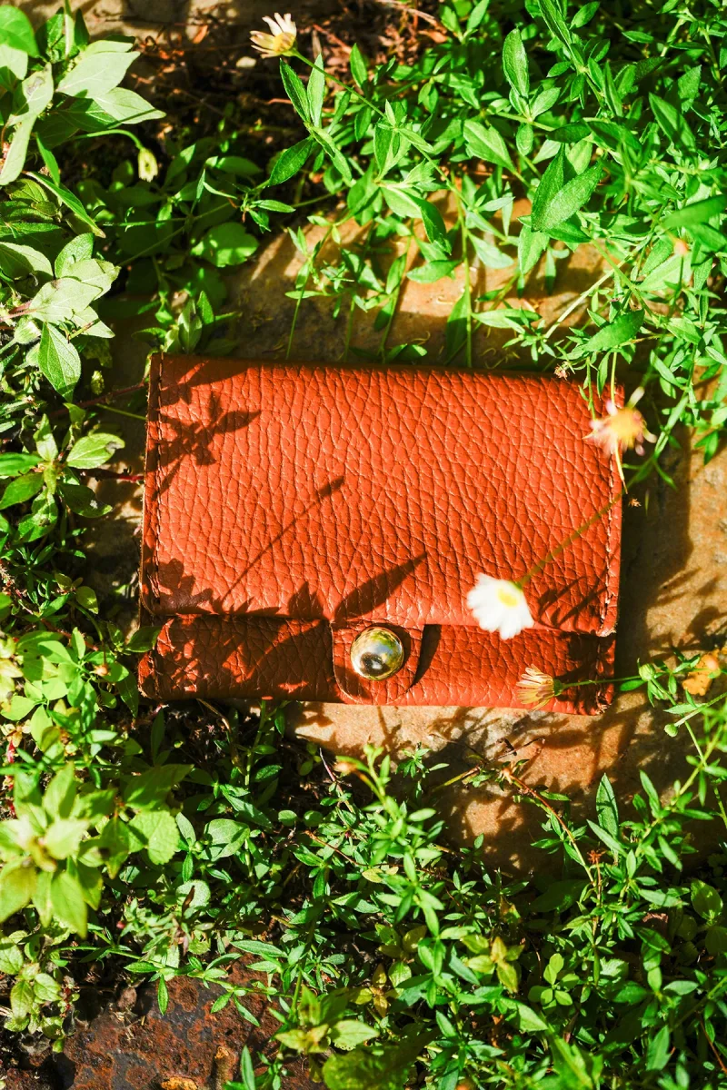 Sac Porte-monnaie ÉRINE GRAINÉ - Rouille – Image 9