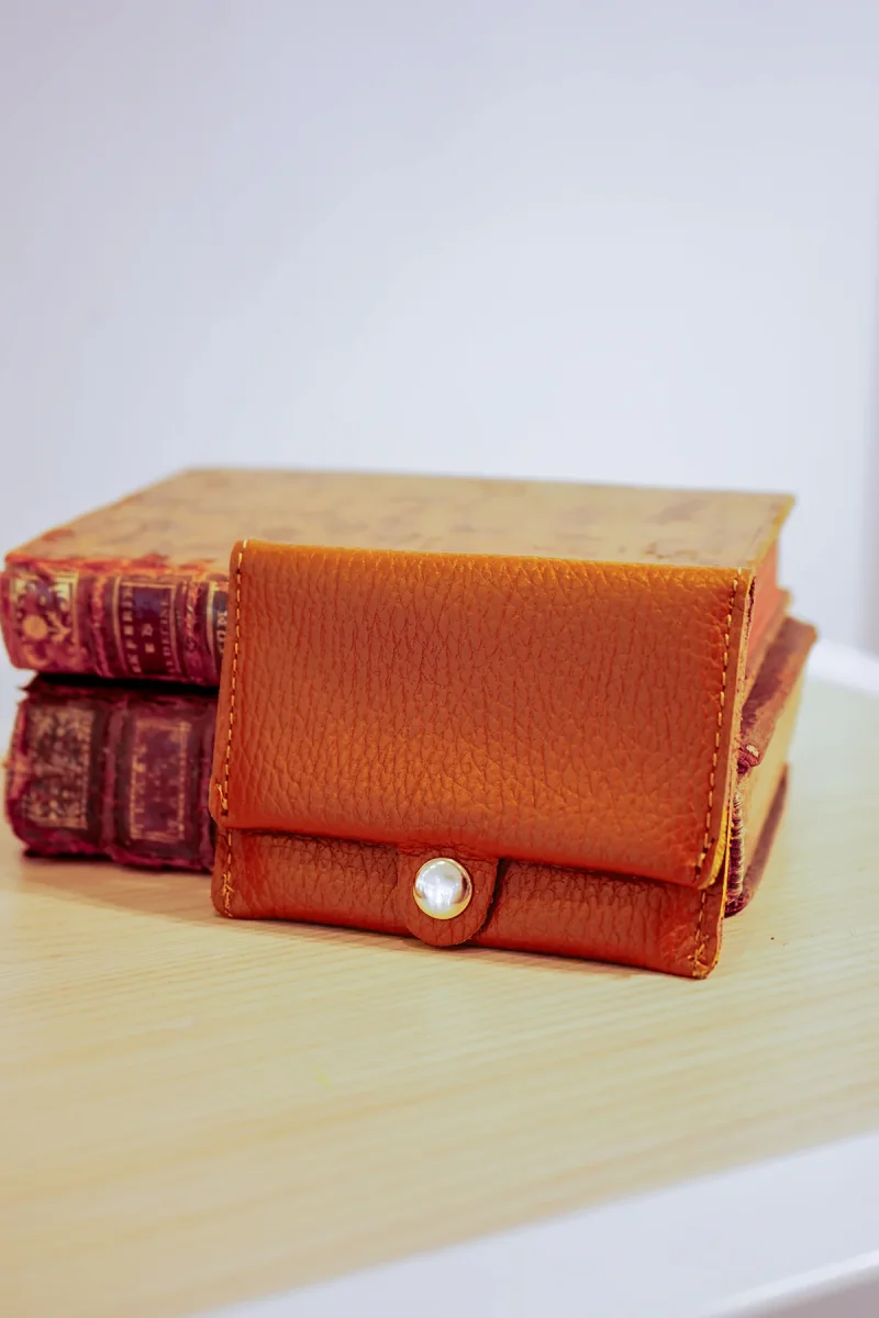 Sac Porte-monnaie ÉRINE GRAINÉ - Rouille